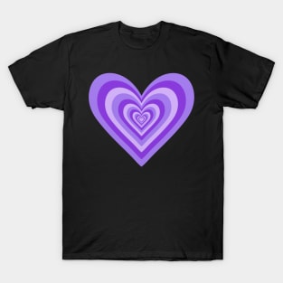 Purple Expanding Hearts T-Shirt